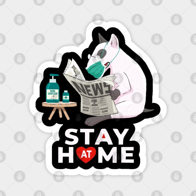 stay at home dog Magnet by hadlamcom