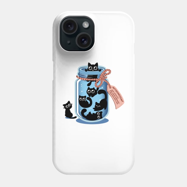 Antidepressants - Cute Black Cats Phone Case by eriondesigns