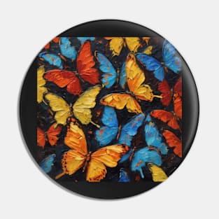 Butterflies Abstract Pin