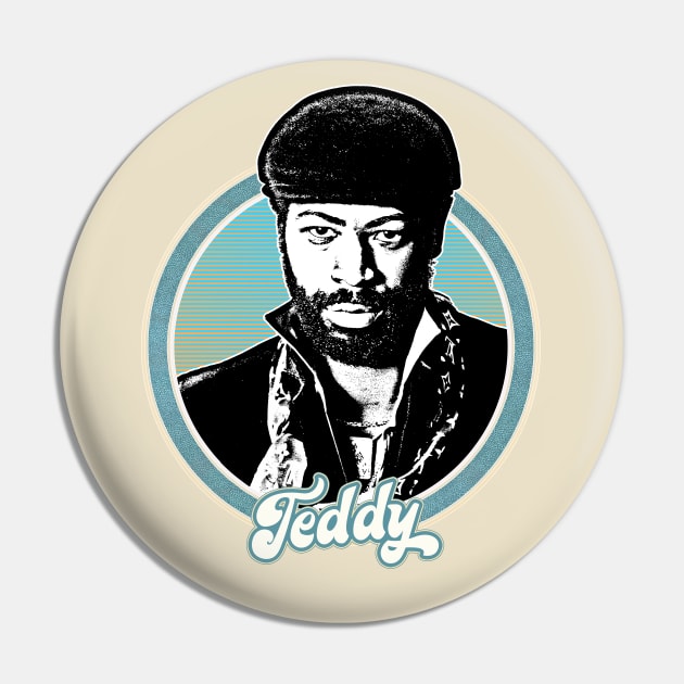 Teddy Pendergrass /// 80s Retro Soul Fan Design Pin by DankFutura