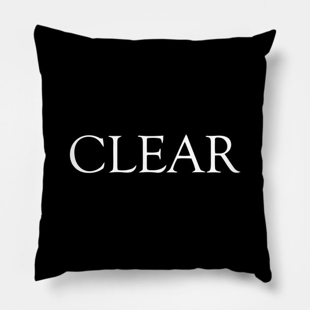 CLEAR Pillow by mabelas