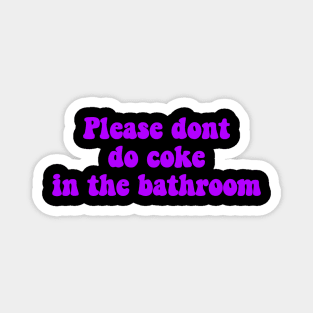 Coke meme purple Magnet