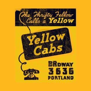 Yellow Cabs - - Vintage Look Design T-Shirt