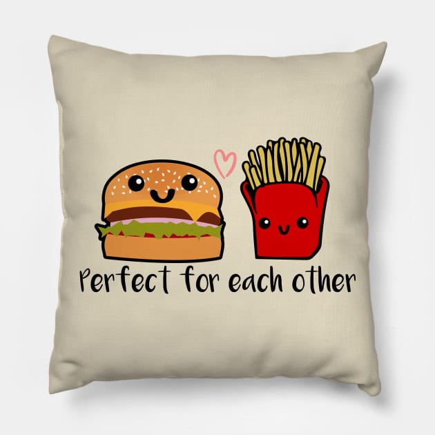 The Perfect Pair Pillow by ghostlytee