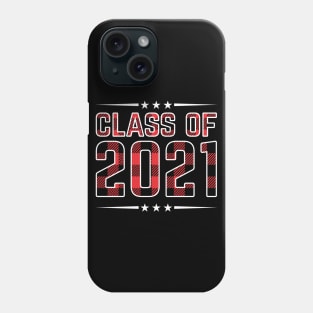Class Of 2021 Senior Buffalo Plaid Graduation Gift Phone Case