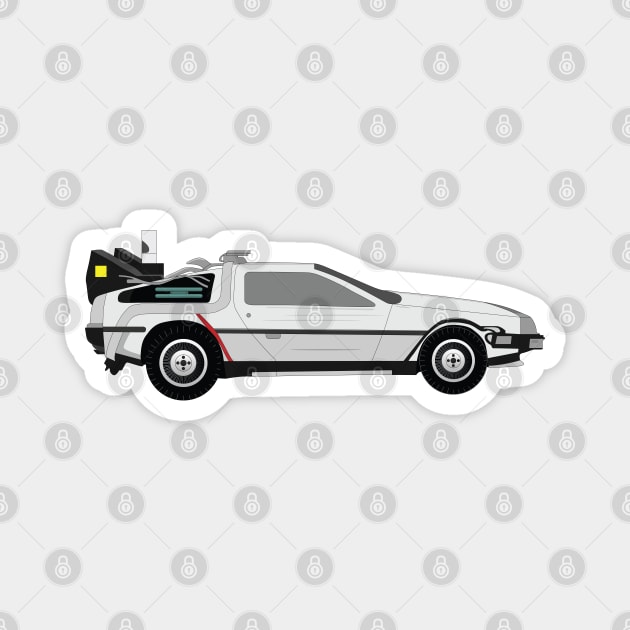 DeLorean Magnet by kindacoolbutnotreally