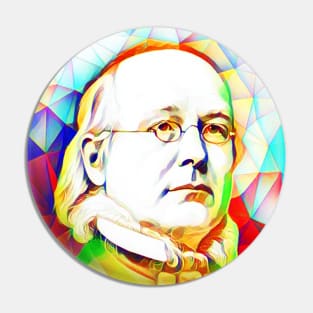 Horace Greeley Colourful Portrait | Horace Greeley Artwork 12 Pin