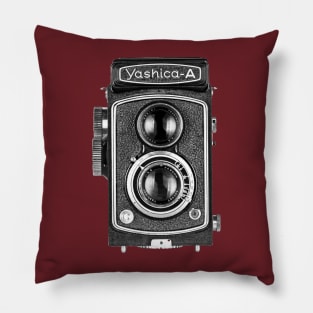 Vintage 1960s Twin Lens Camera - Closed Hood Pillow