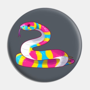 Pansssexual Snake Pin