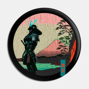 Ancient Samurai (vintage distressed look) Pin