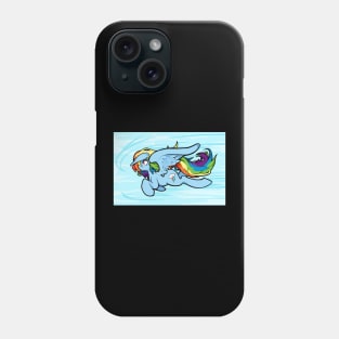 Rainbow Dash in flight Phone Case