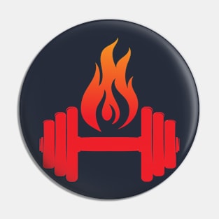 Fire and Weights in Red Pin