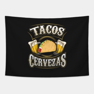 Tacos and Cervezas - Taco and Beer Tapestry