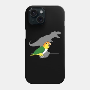 t-rex white bellied caique Phone Case