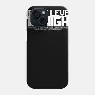 Threat Level MIDNIGHT (white lettering) Phone Case