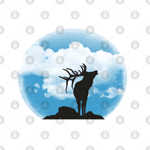 Deer & Cloud by HueByAyda