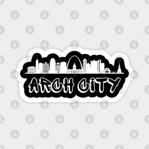 Arch City Graffiti Magnet by Litehouse Tees