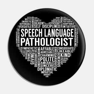 Speech Language Pathologist Heart Pin