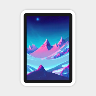 Icy Mountains Magnet