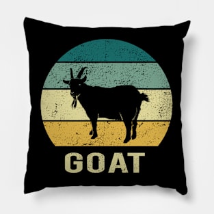 Goat At Sunset A Gift For Goats Lovers Pillow