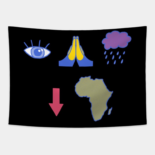 Eye Bless The Rains Tapestry by Hillary White Rabbit