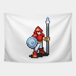 Soldier Fighting Sprite Tapestry