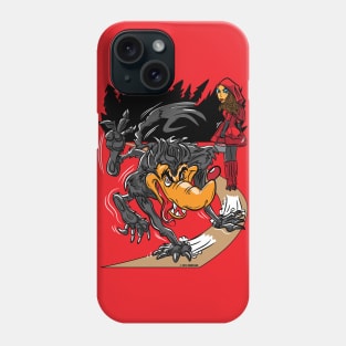 BIG BAD WOLF AND RED RIDING HOOD CARTOON Phone Case