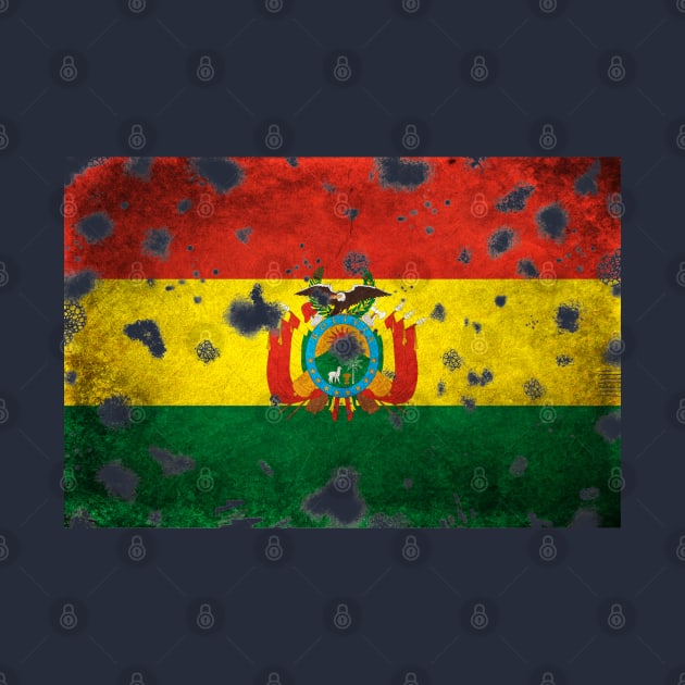 Bolivia Flag Grunge by Historia