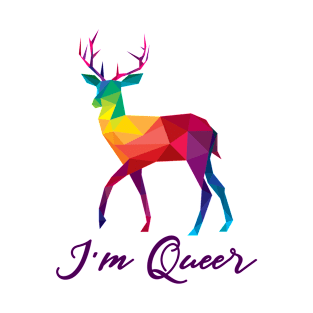 I'm Queer Funny LGBT Rainbow Gay Pride Gift T-Shirt