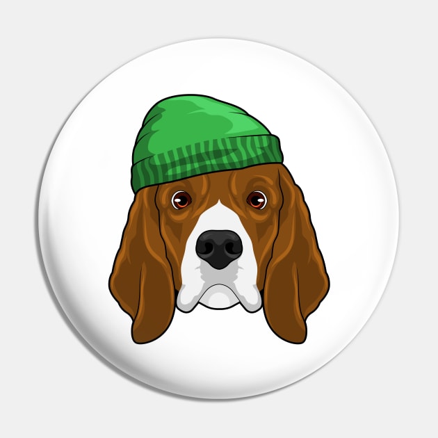 Dog with Beanie Pin by Markus Schnabel