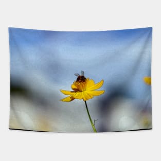 bee on a flower Tapestry