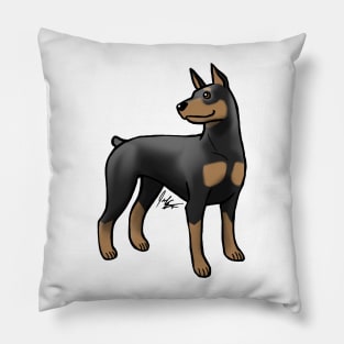 Dog - Doberman Pinscher - Black and Tan Pillow