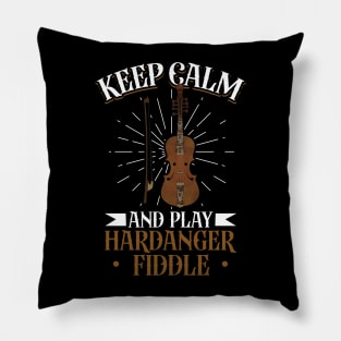 Keep Calm and play Hardanger fiddle Pillow