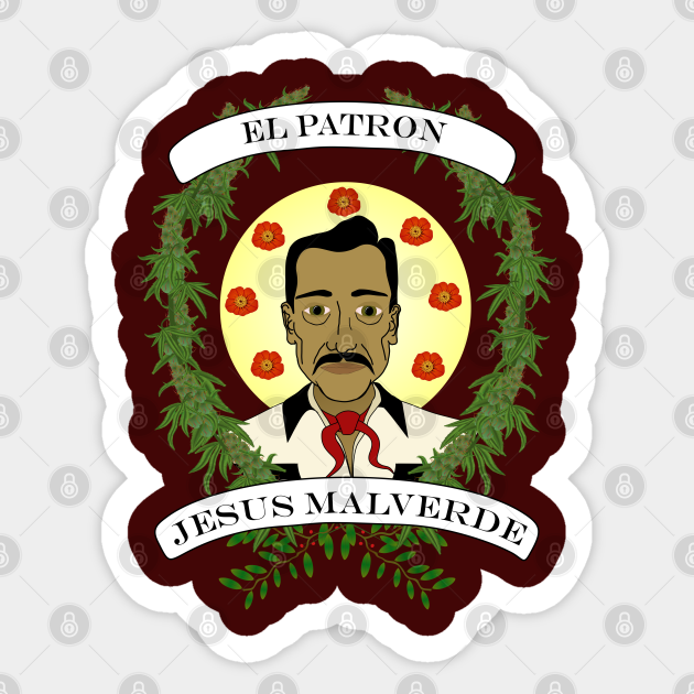 Jesus Malverde Jesus Malverde Aufkleber Teepublic De Spiritual supplies featuring the visage of jesús malverde are available in the united states as well as in mexico. jesus malverde