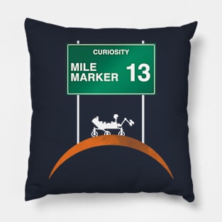 Curiosity: Mile Marker 13 Pillow