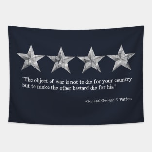 General Patton Quote Tapestry