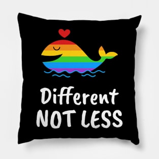 Different Not Less, Gay pride Pillow