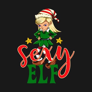 Xmas Sexy Elf Christmas T-Shirt