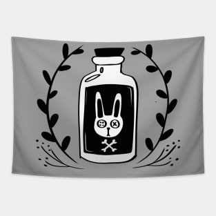 poison bottle Witchy Botanical bunny Tapestry