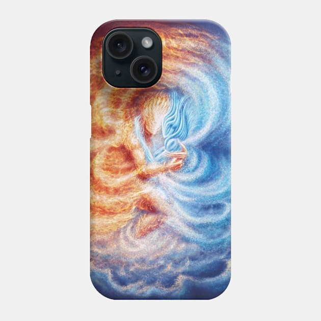 Fire and Ice Phone Case by Sirielle