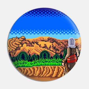 Pixel Art of Ara Mountain Pin