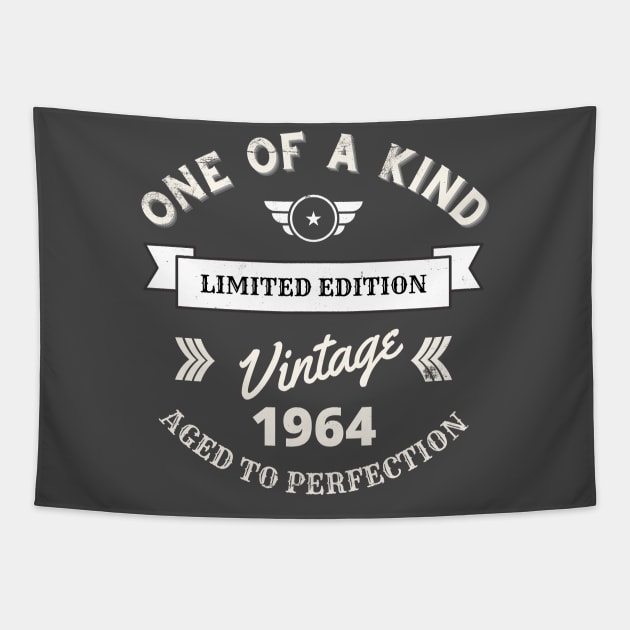 One of a Kind, Limited Edition, Vintage 1964, Aged to Perfection Tapestry by Blended Designs