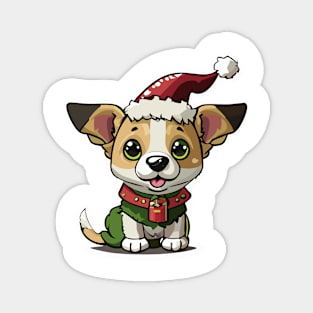 Happy Christmas Dog Magnet