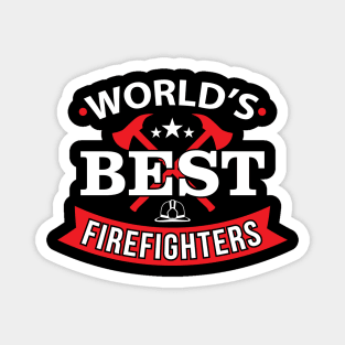 World Best Firefighter shirt Firefighter Birthday Gift Magnet