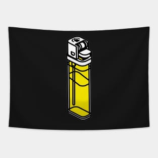 Yellow bic lighter - Digital drawing - Colour Tapestry