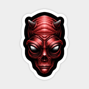 Alien Red Devil Magnet