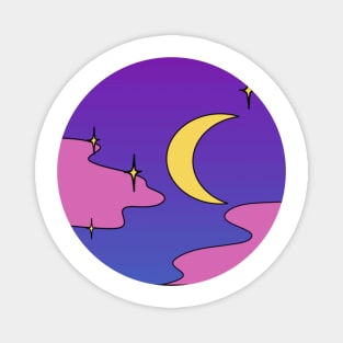 Aesthetic Moon Magnet