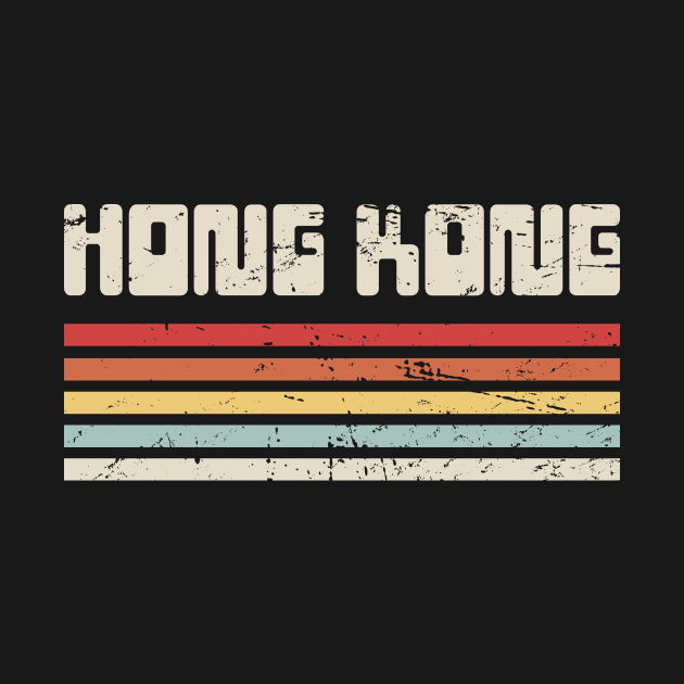 Retro Hongkonger Hong Kong Gift by MeatMan