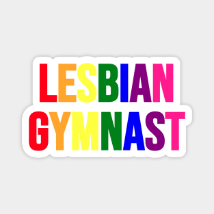 LESBIAN GYMNAST (Rainbow) Magnet