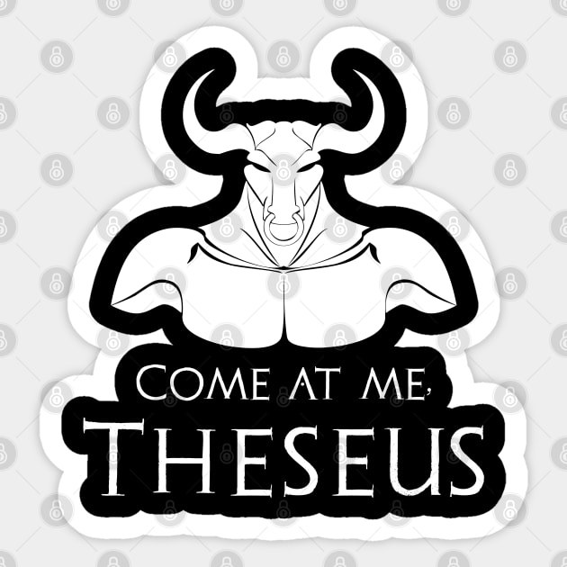 Veni Vidi Vici, I Came, I Saw, I Conquered, Theseus And The Minotaur  Sticker for Sale by xownsend